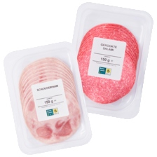 Schouderham of gerookte salami